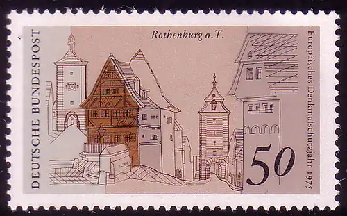 861 Europa 50 Pf Rothenburg/Tauber **