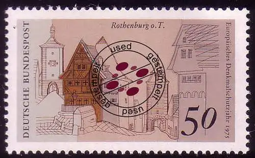 861 Europa 50 Pf Rothenburg/Tauber O gestempelt