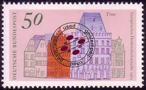 862 Europe 50 Pf Trèves Tamponné