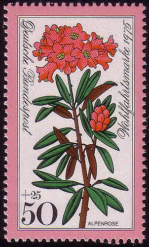 869 Blumen 50+25 Pf Alpenrose **