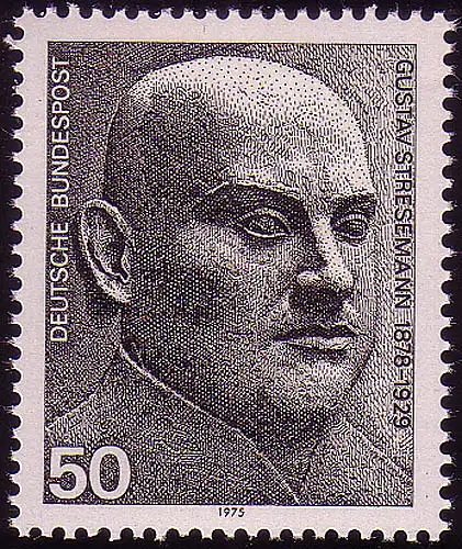 871 de Block Prix Nobel de la paix 50 Pf Stresemann **