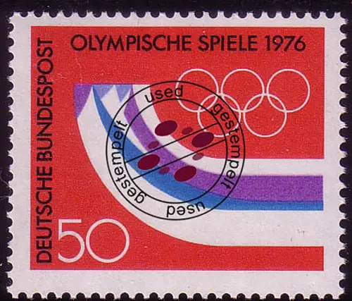 875 Olympische Winterspiele O gestempelt