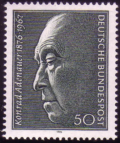 876 Konrad Adenauer, postfrisch **