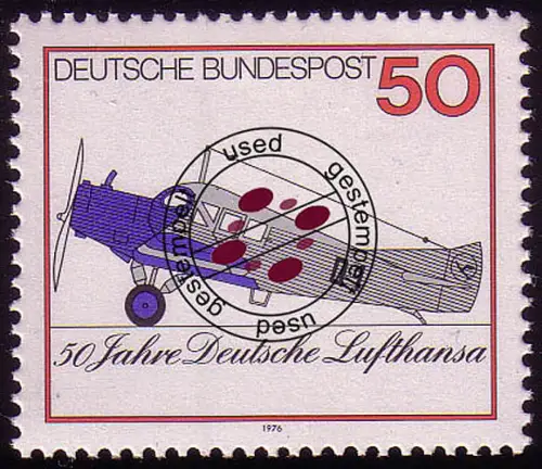 878 Lufthansa O gestempelt