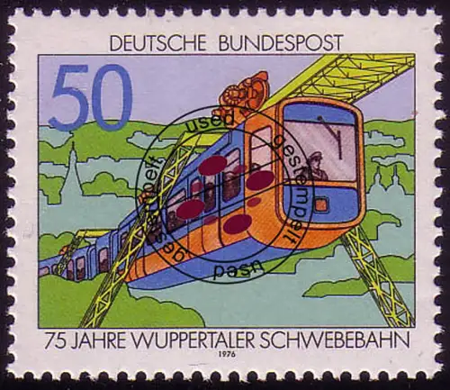 881 Wuppertaler Schwebebahn O gestempelt