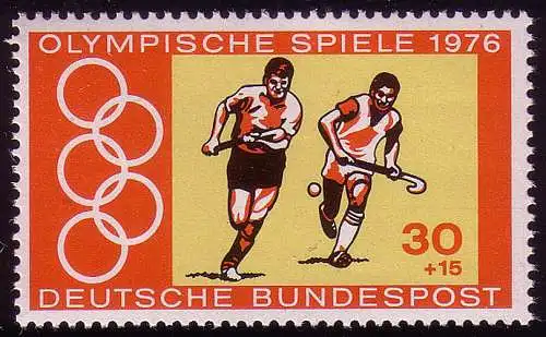 888 Montreal 30+15 Pf Feldhockey aus Block **