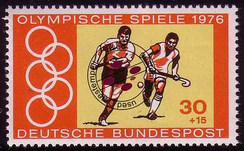 888 Montreal 30+15 Pf Feldhockey aus Block O