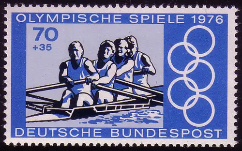 889 Montreal 70+35 Pf Rudern aus Block, postfrisch **