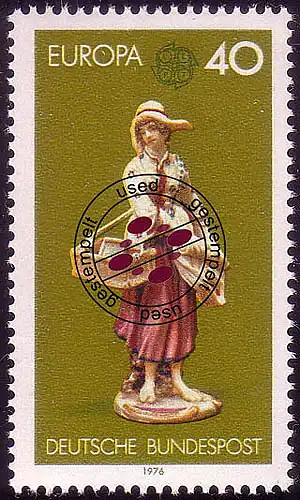 890 Europa 40 Pf Kunsthandwerk O gestempelt