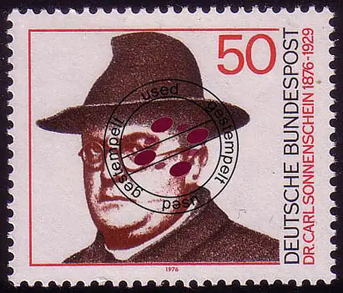 892 Carl Sonnenschein O gestempelt