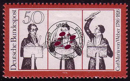 894 Carl Maria von Weber O gestempelt