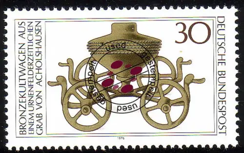 897 Archäologisches Kulturgut 30 Pf O gestempelt