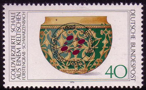 898 Archäologisches Kulturgut 40 Pf O gestempelt