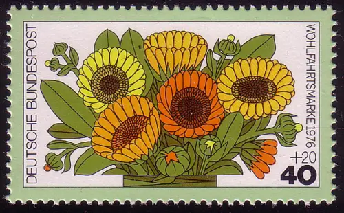 905 Blumen 40+20 Pf Ringelblumen, postfrisch **