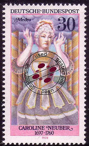 908 Schauspielerinnen 30 Pf Neuber O gestempelt