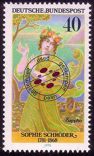 909 Schauspielerinnen 40 Pf Schröder O gestempelt