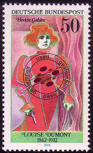 910 Schauspielerinnen 50 Pf Dumont O gestempelt