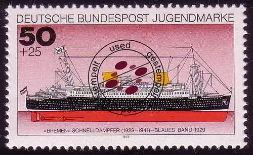 931 Jugend Schiffe 50+25 Pf O