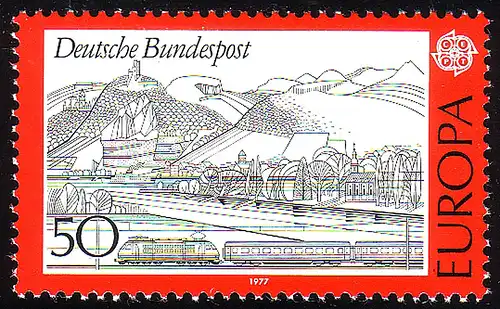 935 Europa 50 Pf Landschaften ** postfrisch