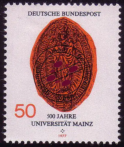 938 Universität Mainz O gestempelt