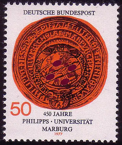 939 Universität Marburg O gestempelt