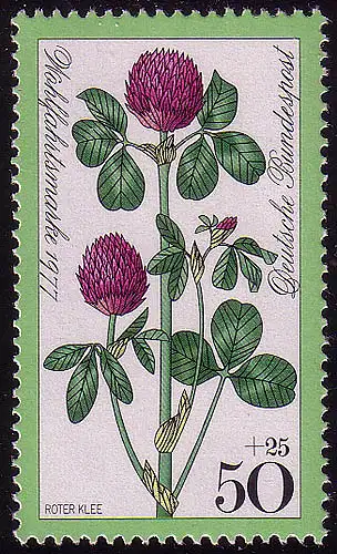 951 Wiesenblumen 50+25 Pf Roter Klee **