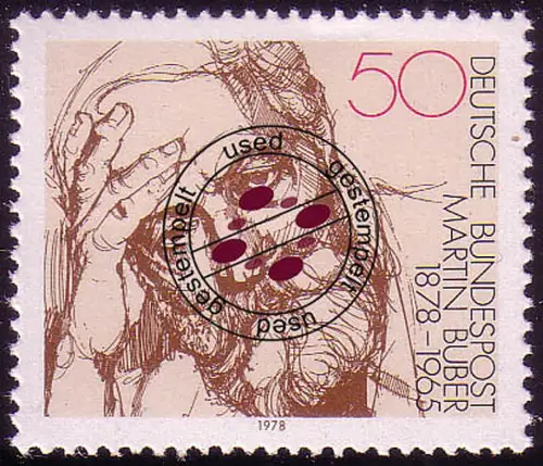962 Martin Buber, gestempelt O