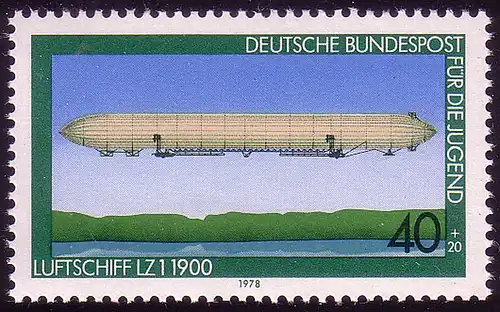 965 Jugend Luftfahrt 40+20 Pf **