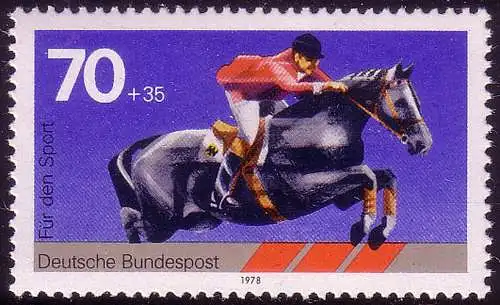 968 Sporthilfe 70+35 Pf Springreiten **