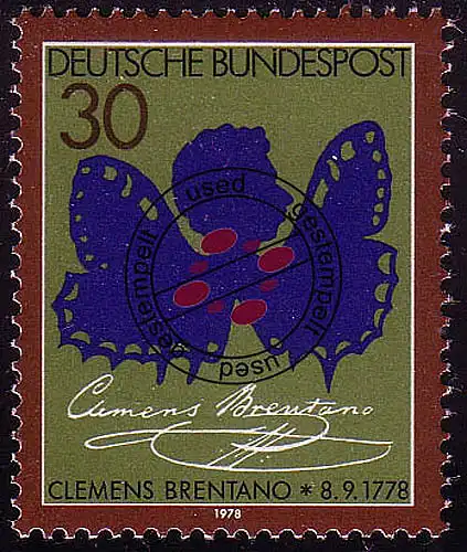 978 Clemens Brentano O gestempelt