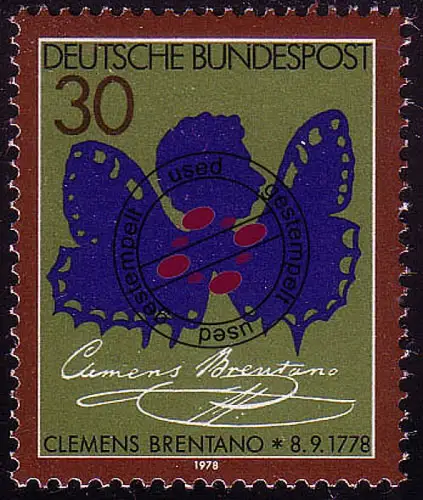 978 Clemens Brentano O gestempelt
