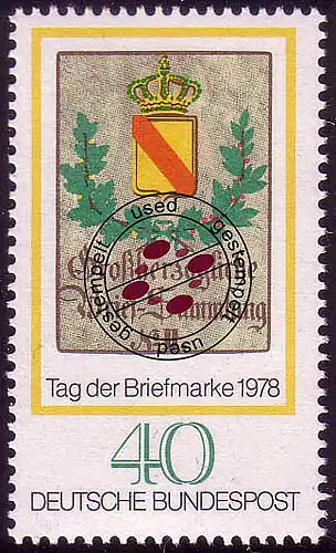 980 Tag der Briefmarke 40 Pf O gestempelt