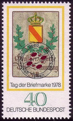 980 Tag der Briefmarke 40 Pf O gestempelt
