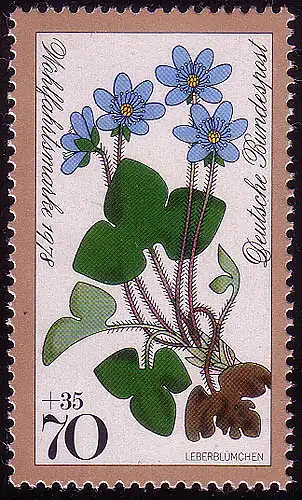 985 Waldblumen 70+35 Pf Leberblümchen **