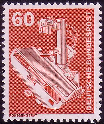 990 Industrie und Technik 60 Pf Röntgengerät, ALTE Fluo, postfrisch **