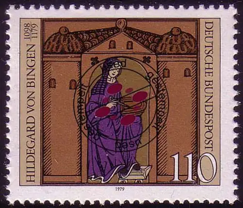 1018 Hildegard von Bingen, gestempelt O
