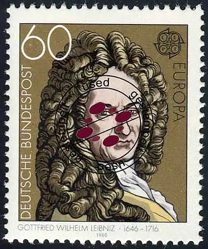 1050 Europe/ CEPT 60 Pf Leibniz O