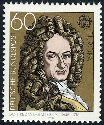 1050 Europa/CEPT 60 Pf Leibniz ** postfrisch
