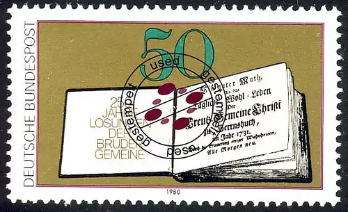 1054 Losungsbuch der Brüdergemeinde O