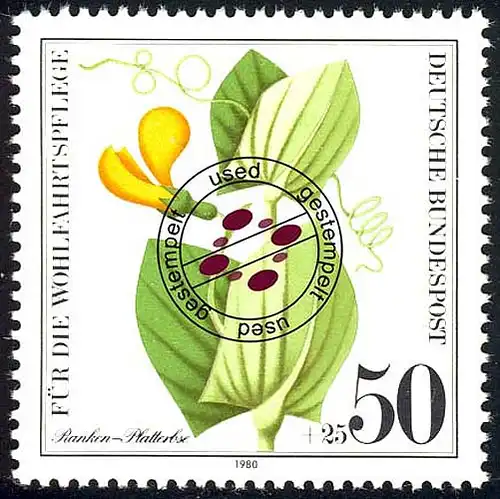 1060 Ackerwildkräuter 50+25 Pf O gestempelt