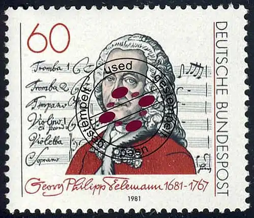 1085 Georg Philipp Telemann O gestempelt