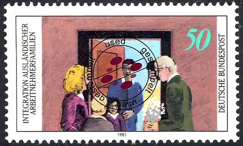 1086 Integration O gestempelt