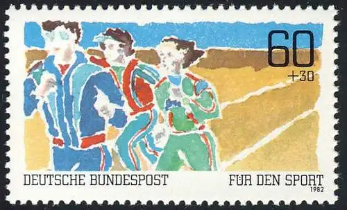 1127 Sporthilfe 60+30 Pf Dauerlauf **