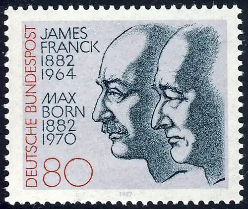 1147 James Franck und Max Born ** postfrisch
