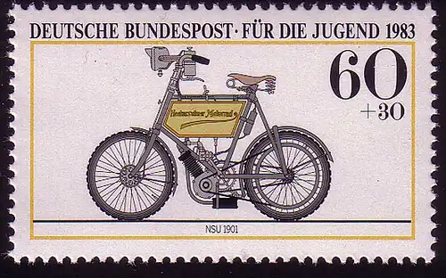 1169 Jugend Motorräder 60+30 Pf ** NSU