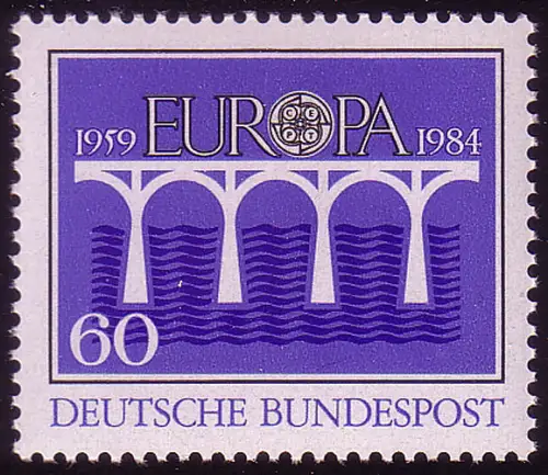1210 Europa Post- und Fernmeldewesen 60 Pf, postfrisch **