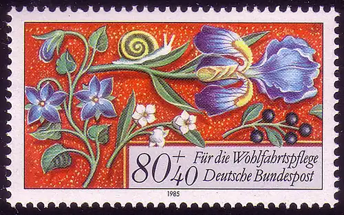 1261 Wohlfahrt Miniaturen 80+40 Pf  **