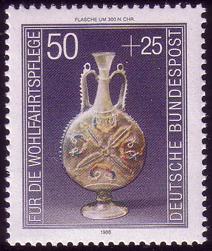 1295 Wohlfahrt Kostbare Gläser 50+25 Pf ** postfrisch