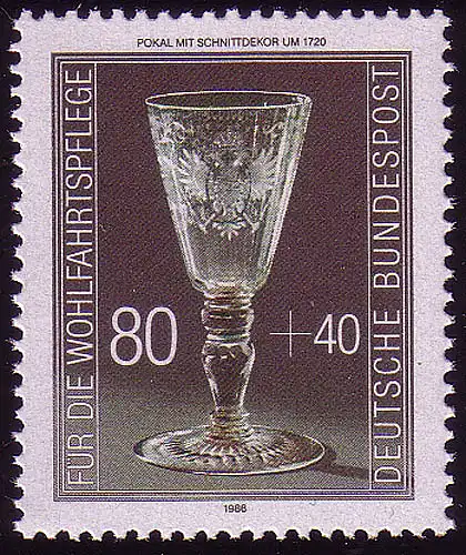 1298 Belle-Sauvegardes précieuses 80+40 Pf ** post-fraîchissement