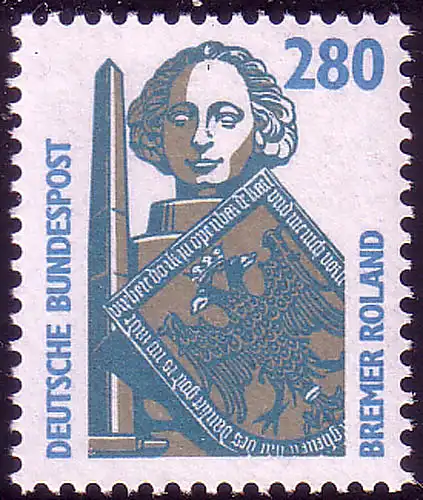 1381 Sehenswürdigkeiten 280 Pf Rolandsäule **